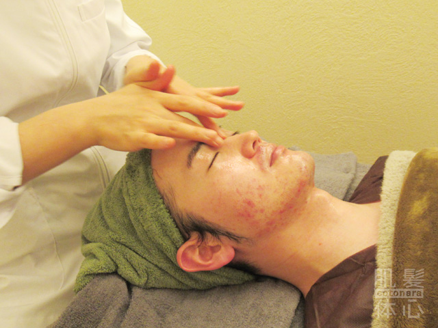 本気のメンズ美容フェイシャルサロンをお探しなら、東京 からだのことならへ｜男性の乾燥肌・ニキビ肌・カミソリ負け・テカリ肌・ザラザラ肌・薄毛の悩みの改善に「ヒト幹細胞と植物幹細胞による」メディカル系フェイシャルエステケア