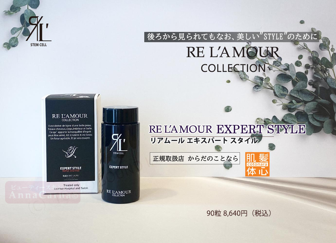リアムール エキスパートスタイル｜【リアボーテ正規取扱販売店 】肌と頭皮のお悩みに 幹細胞フェイシャル美容専門店 ビューティースキンラボ AnnaCarna〈からだのことなら〉銀座線・外苑前・表参道駅・青山一丁目駅｜クレアスキン・グランスキン・シェリースキン・リアムール・エキスパートローション・エキスパートスタイル・健美草 KEN BI SOU・美顔器 エクラボーテ正規販売｜購入方法・効果・使用方法・保管方法・特徴・違い・値段・ビフォーアフター・ネット販売通販対象外