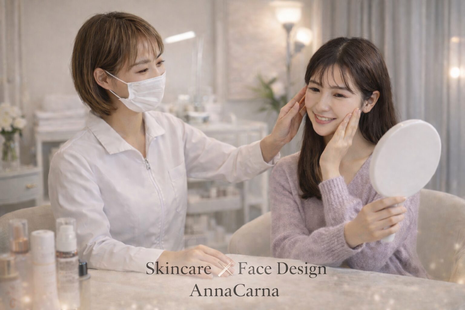 スキンケア✖️フェイスデザインACトリートメント｜【リアボーテ正規取扱販売店 リアボーテ医療提携サロン AnnaCarna】｜クレアスキン化粧品・グランスキン化粧品・シェリースキン・エキスパートローション・アコライム・リアムールのご購入はこちらから｜口コミ・効果・使い方・通販ネットショップ